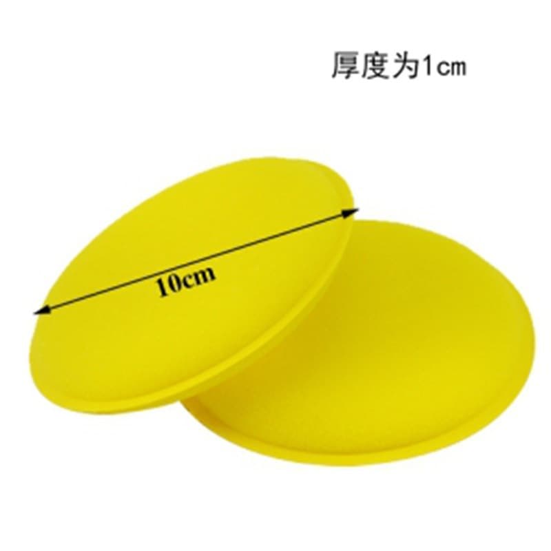 Waxed sponge round polishing cloth, 12 pieces 3