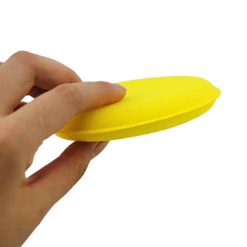 Waxed sponge round polishing cloth, 12 pieces 4