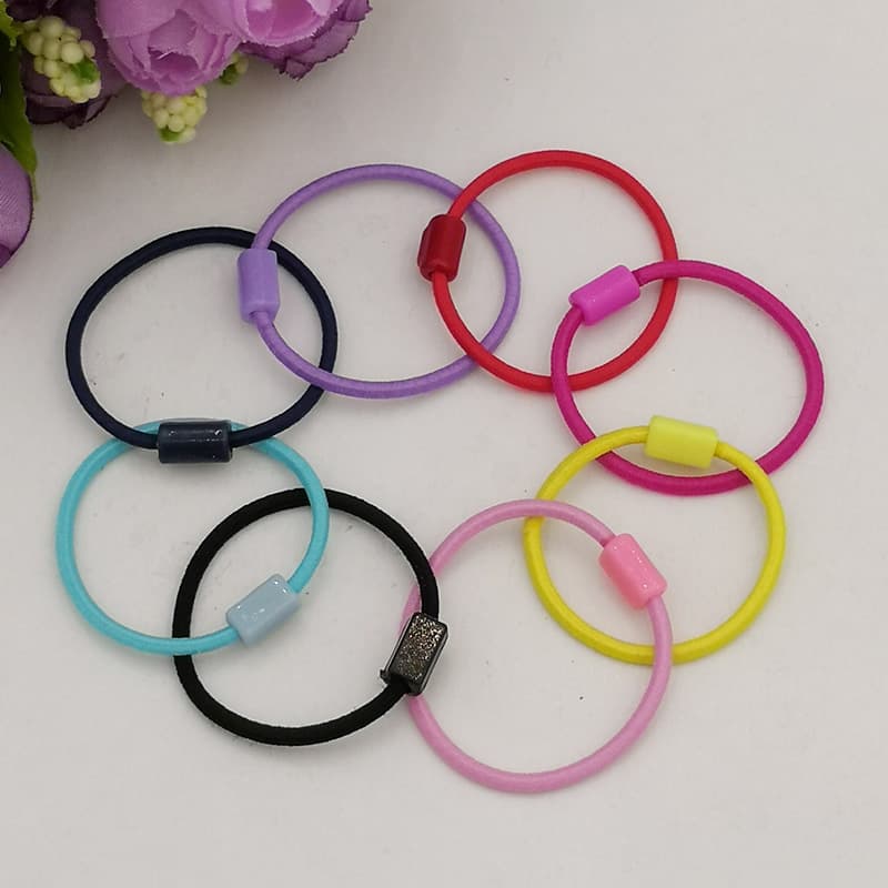 Children's plastic elastic hair rope, accessories, hair accessory, 3.5cm, DIY, Korean style