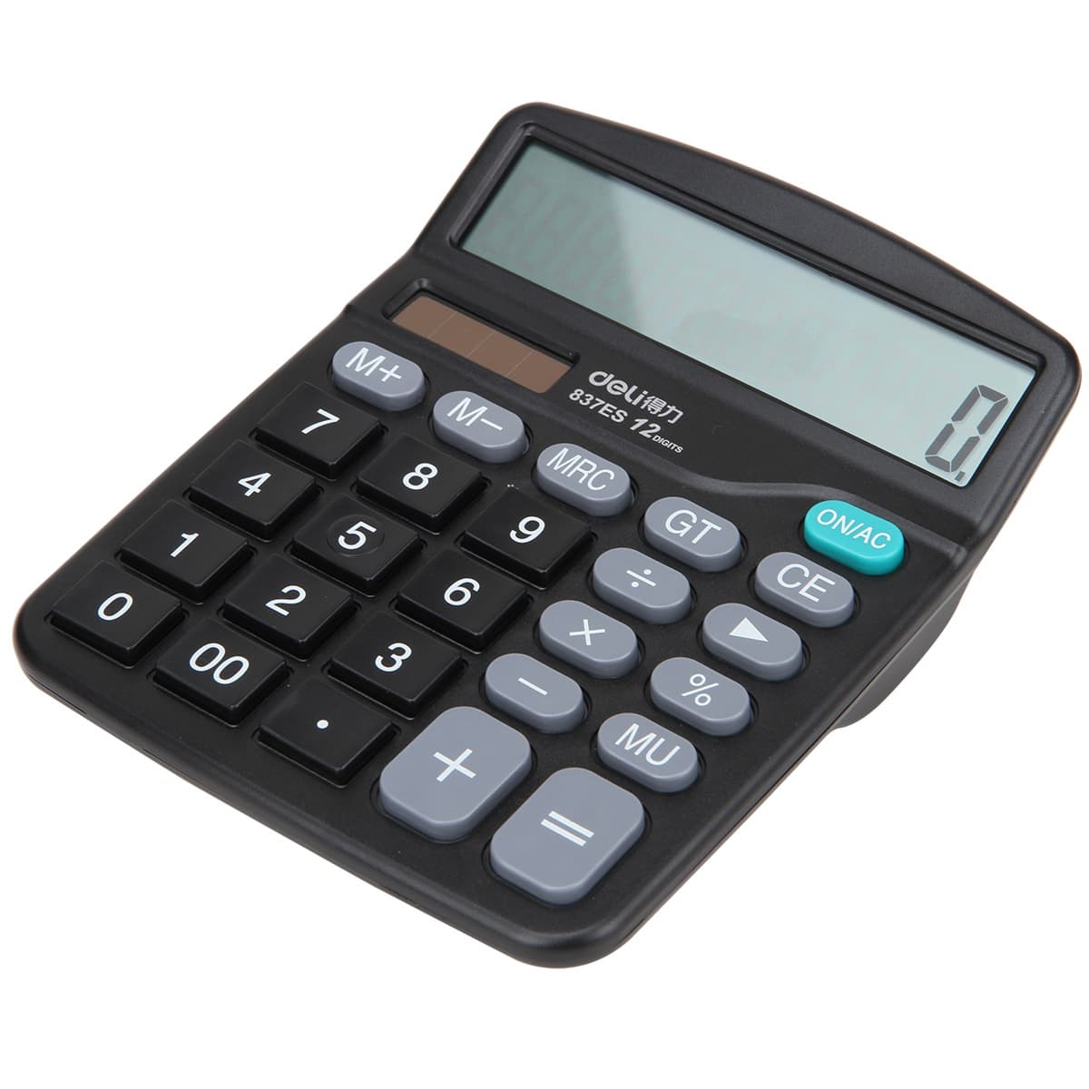 Deli 837ES Calculator 12-Digit Dual Power (Solar & Battery) Office Financial 3