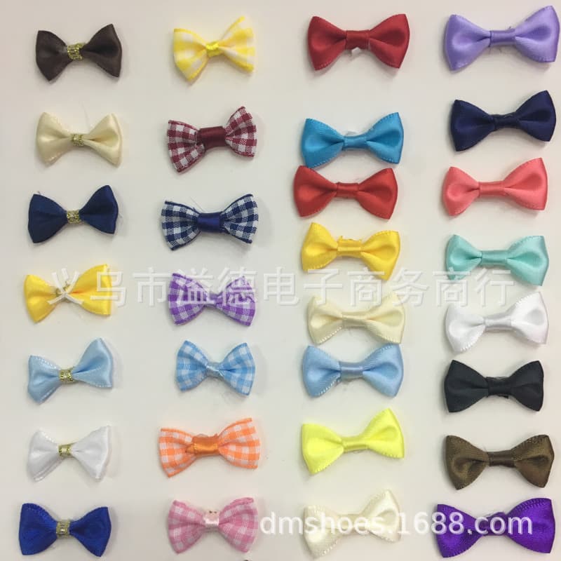 Doll with bow, bow tie, materials set, pack, accessory, polyester, DIY 2