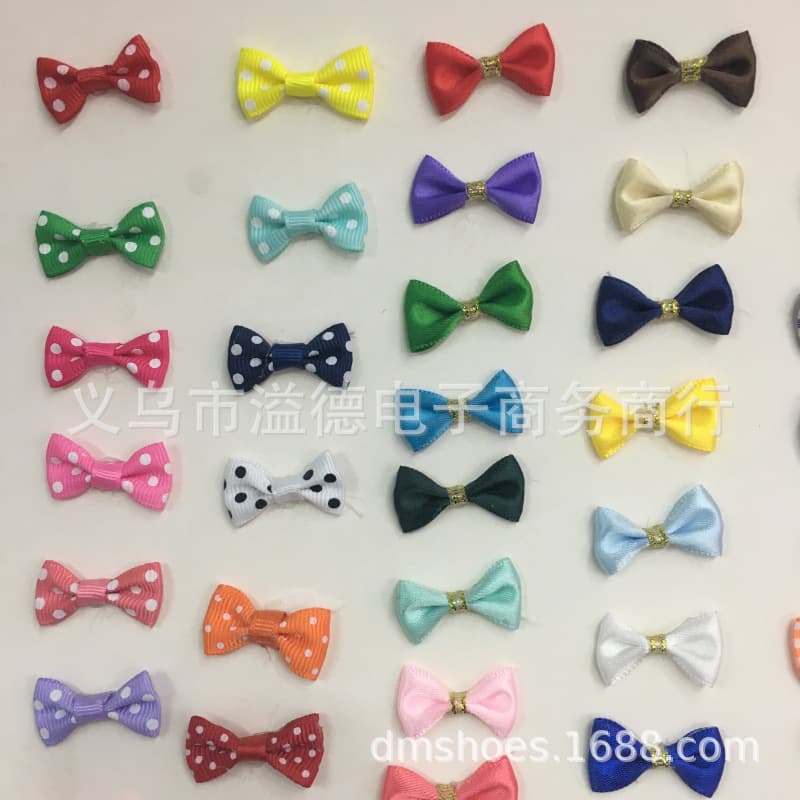 Doll with bow, bow tie, materials set, pack, accessory, polyester, DIY 4