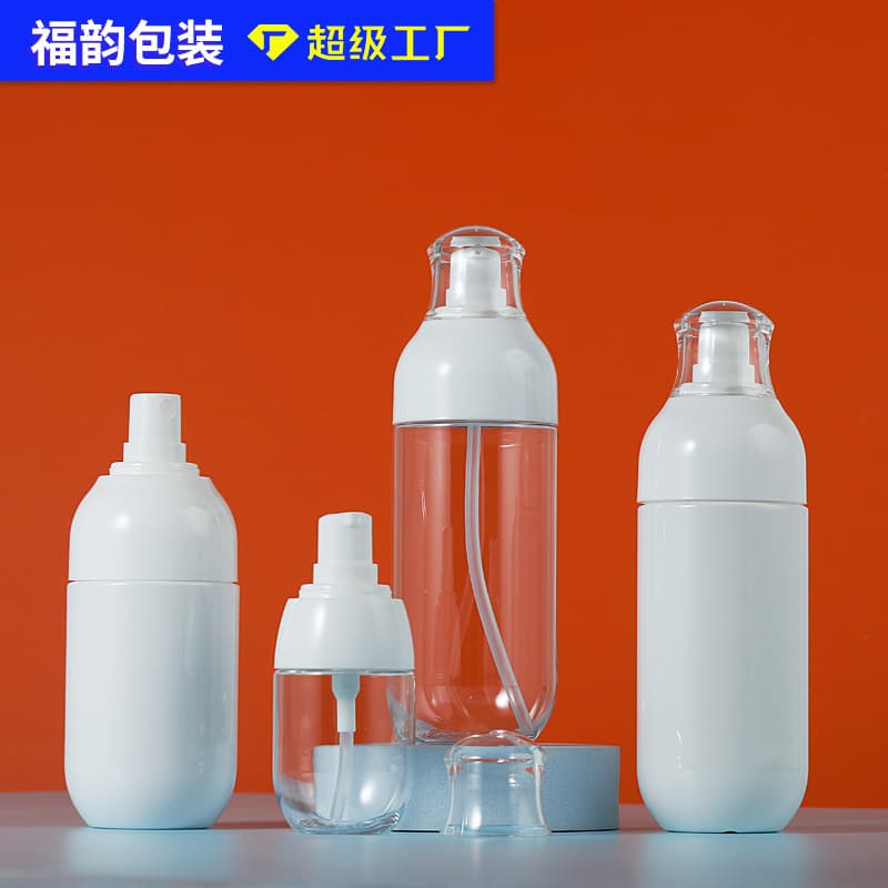 Transparent sprayer, white cosmetic container, serum, bottle, 50 ml 1