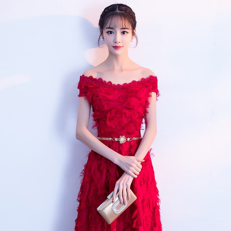 Summer evening dress, long wedding dress, 2020, open shoulders 4