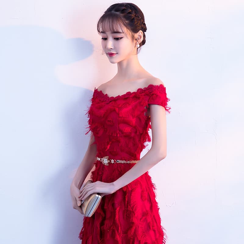Summer evening dress, long wedding dress, 2020, open shoulders 5