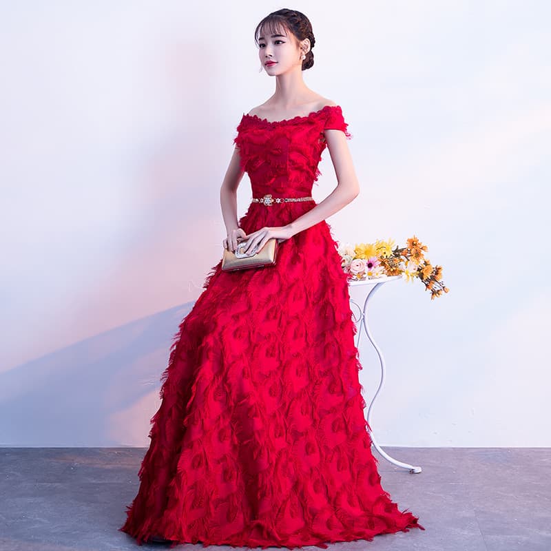 Summer evening dress, long wedding dress, 2020, open shoulders 1