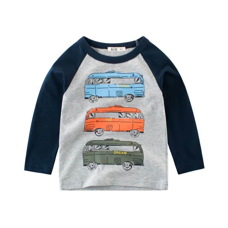 27KIDS (Wholesale), spring children's base body-friendly long-sleeve for boys, children's clothing, Korean style 1
