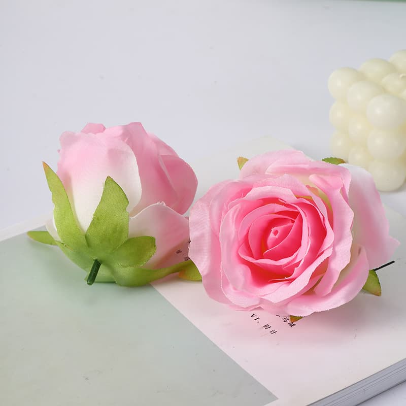 Manufacturer wholesale simulated rose flowers wedding flower wall decoration plastic fake flowers artificial flower art dried flowers simulated flower heads 2