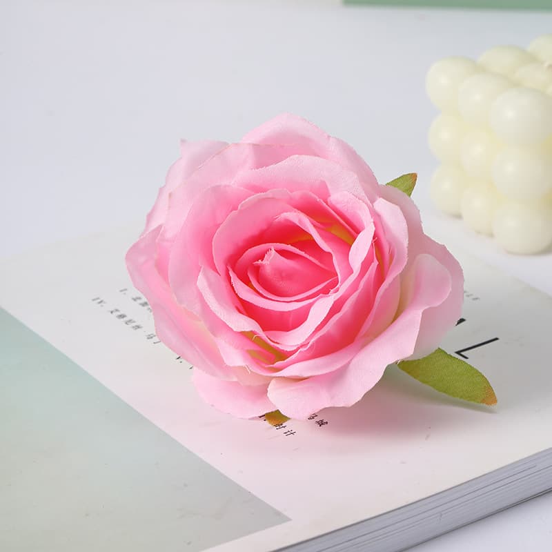 Manufacturer wholesale simulated rose flowers wedding flower wall decoration plastic fake flowers artificial flower art dried flowers simulated flower heads 5