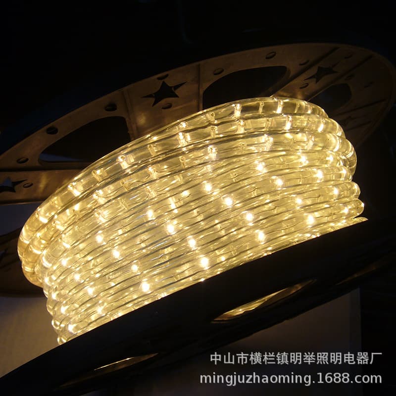 Rainbow tube lamp with beautiful light resistance LED round second -line neon tube outdoor decorative light bar fans fans lighting 3