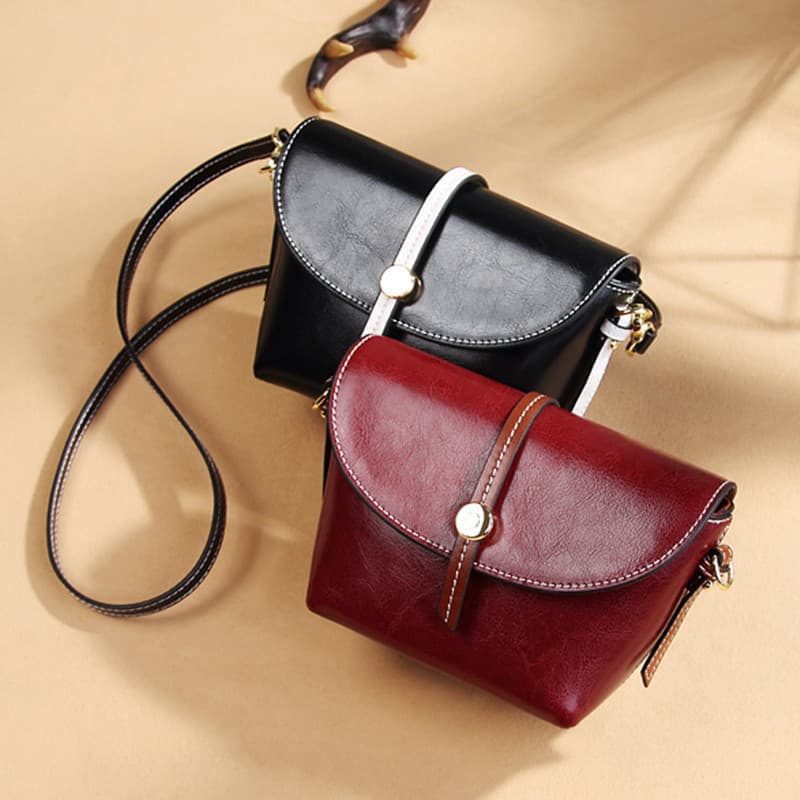 South Korean goods, shoulder bag, one-shoulder bag, genuine leather 2