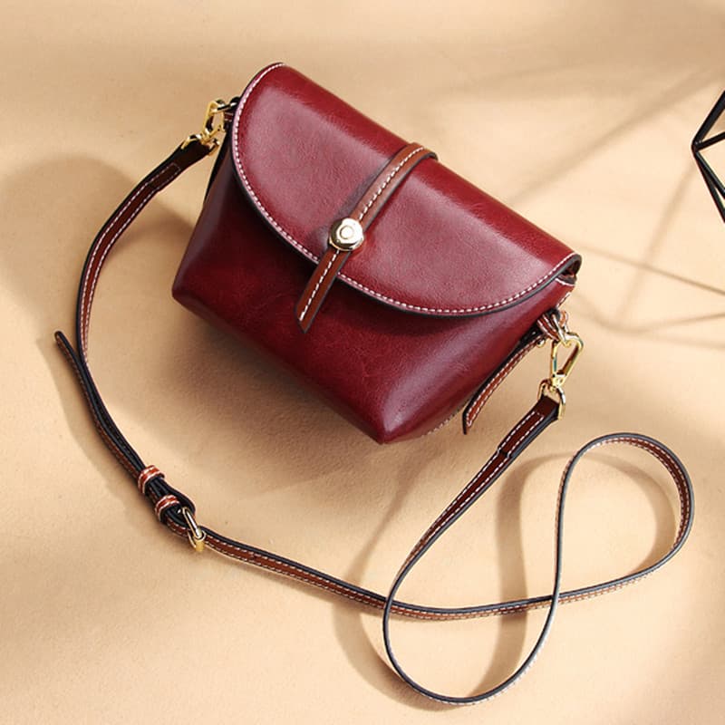 South Korean goods, shoulder bag, one-shoulder bag, genuine leather 4