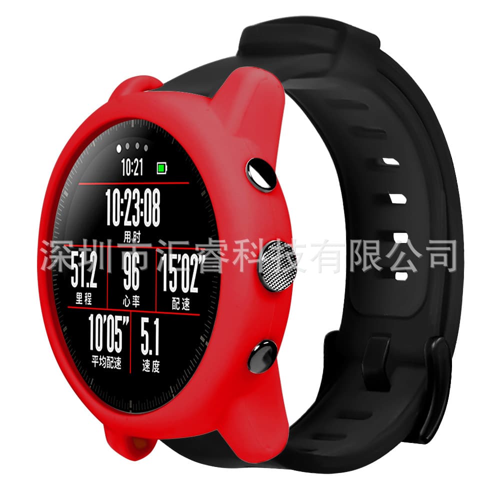 Suitable for Huami Watch 2 Amazfit Stratos Soft explosion -proof square Fracture all -round edge protective cover 3