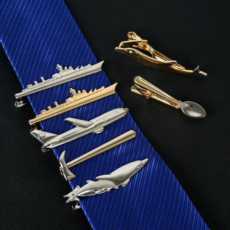 Men's metal tie, fashionable airplane, ship, (Physicals)