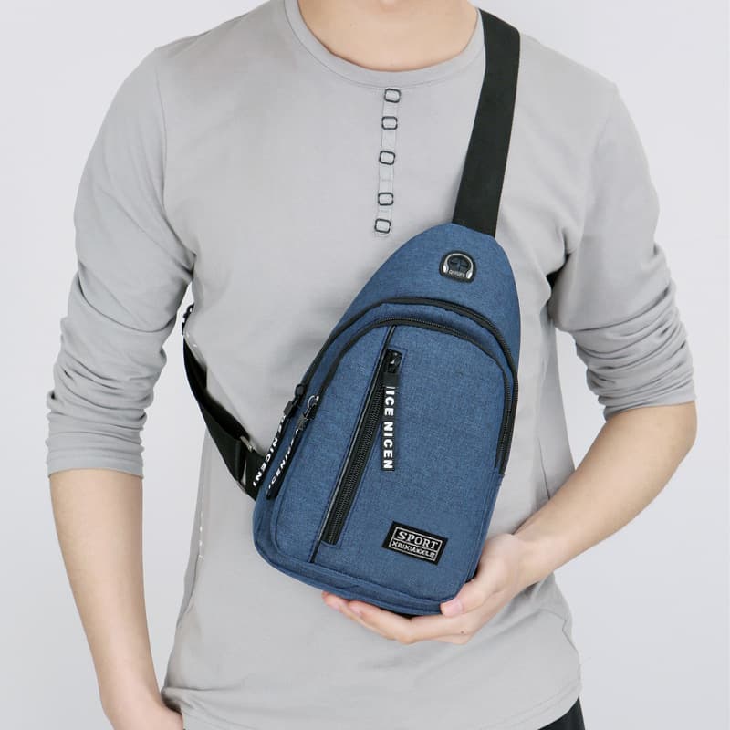Men's chest bag, shoulder bag, shopping bag, one-shoulder bag, bag strap, backpack, dropshipping available, Korean style 3