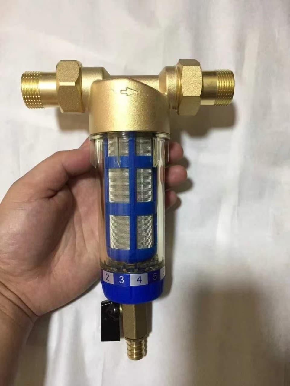 Qianzhen pre-filter household kitchen pipe water purifier copper stainless steel mesh water filter wholesale water purifier 2