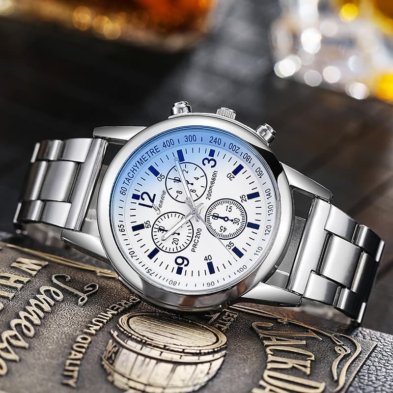(Cross-border trading), (Wholesale), exclusive swiss watch stainless steel, fashionable quartz watches, men's watch, Birthday gift 2