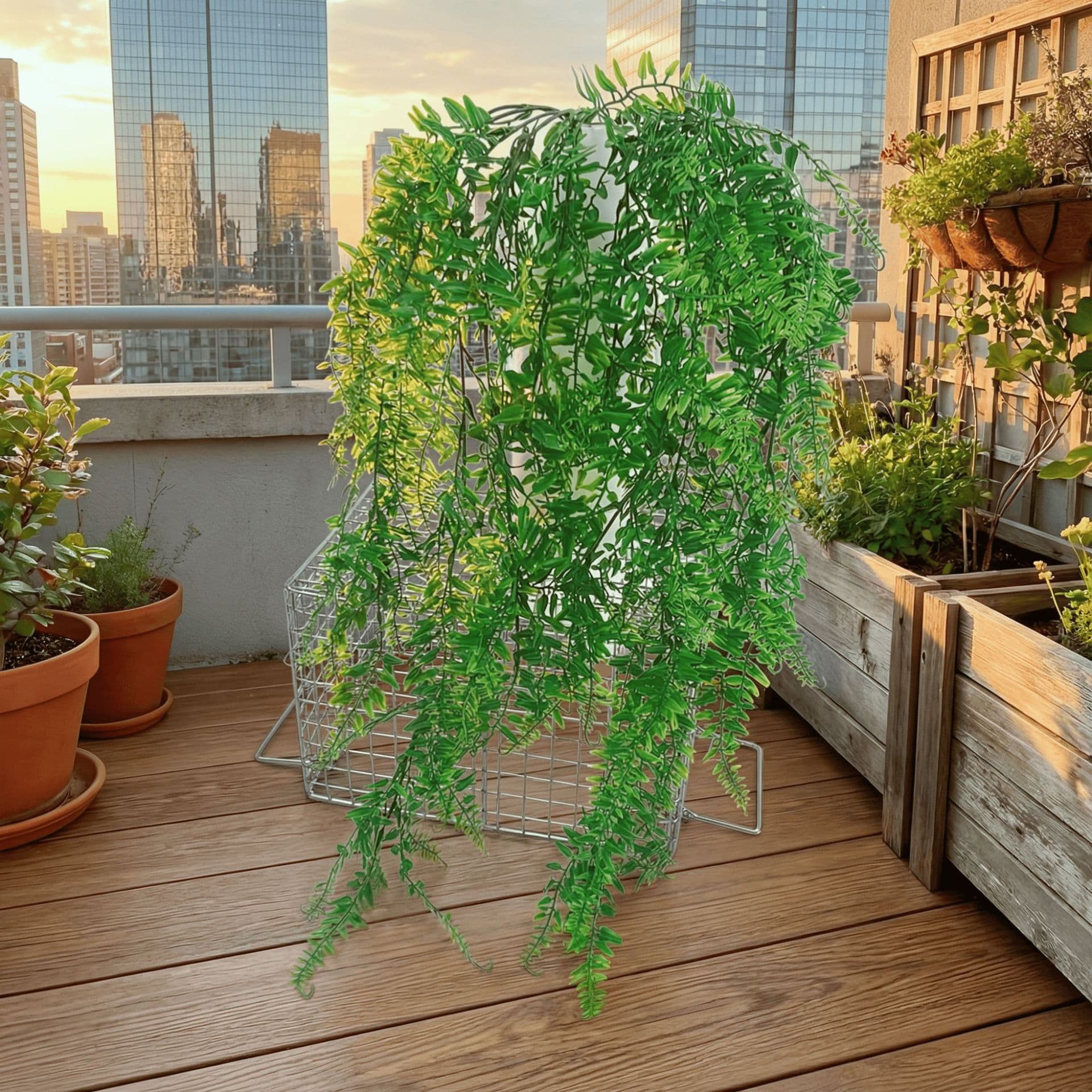 Realistic artificial plants for home use, plastic aquatic plants 4