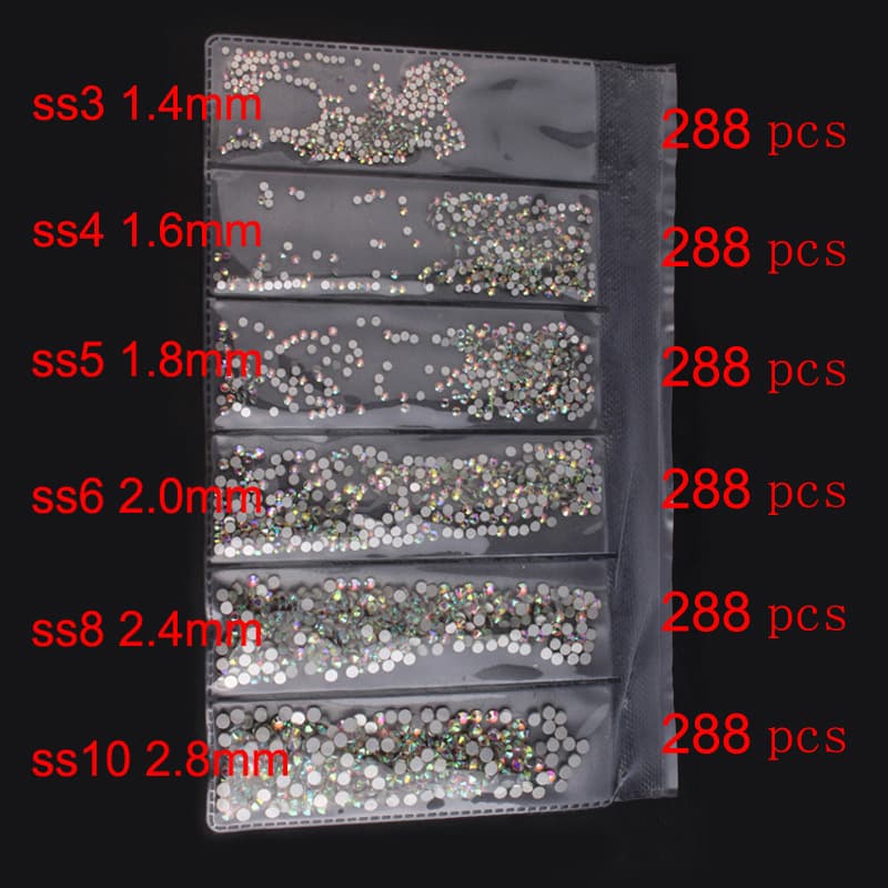 (Cross-border trading), nail decoration, accessory, glass accessories for manicure, set for nails 4