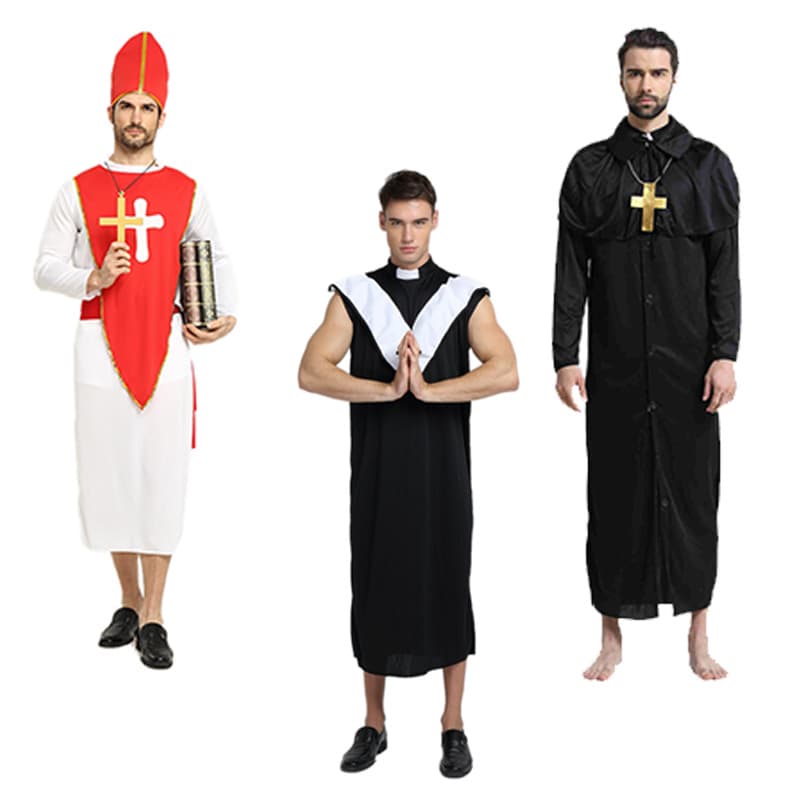 Halloween priest's clothing Jesus clothing male missionary priest clothing Maria missionary clothing 4