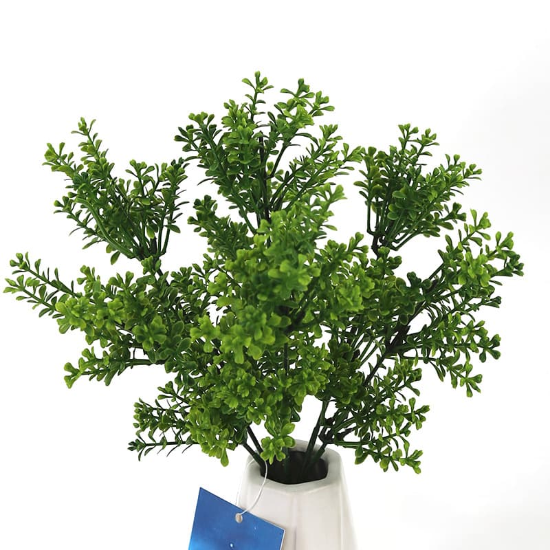7 heads 49 meters 4 fork Milan grass plastic plant office living room green plastic plastic flower decoration artificial flowers 4