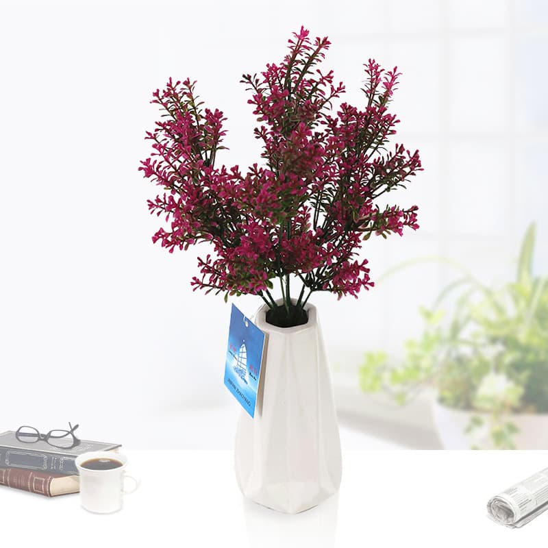7 heads 49 meters 4 fork Milan grass plastic plant office living room green plastic plastic flower decoration artificial flowers 1