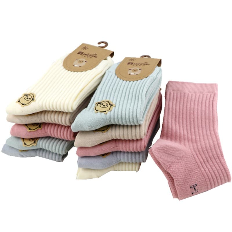 (Wholesale), demi-season children's high boots for men and women for students, socks, combed cotton, (Physicals) 5