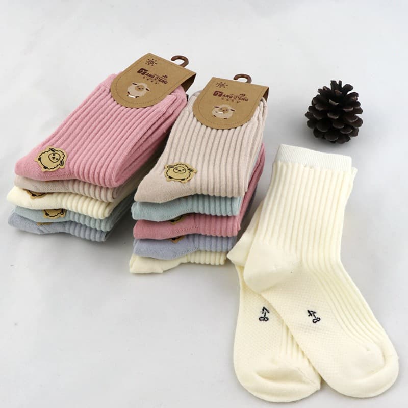 (Wholesale), demi-season children's high boots for men and women for students, socks, combed cotton, (Physicals) 1