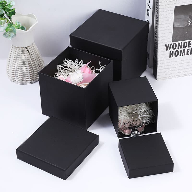 Brand black big gift box, square bag, Birthday gift, creative gift, custom-made 3