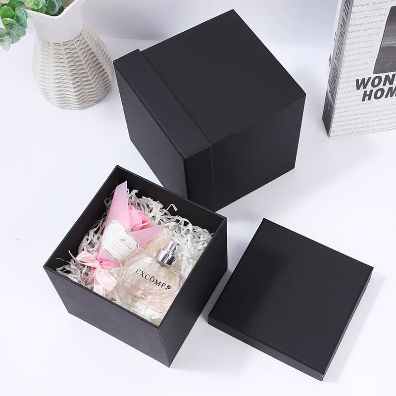 Brand black big gift box, square bag, Birthday gift, creative gift, custom-made 4
