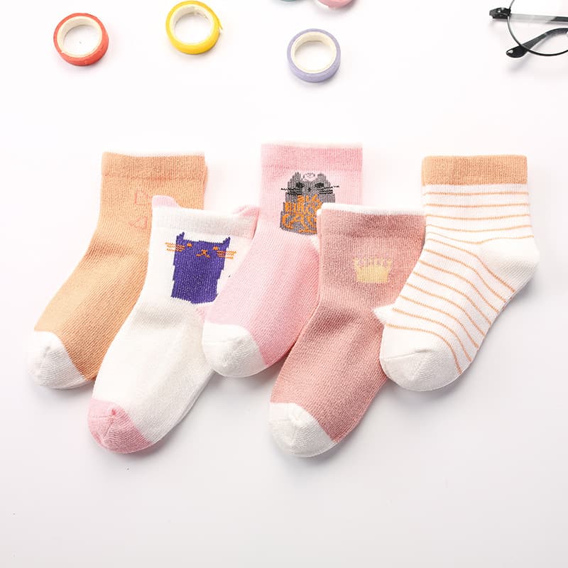 Autumn cartoon children's dinosaur, knee socks for men and women, combed cotton, mid-length 4