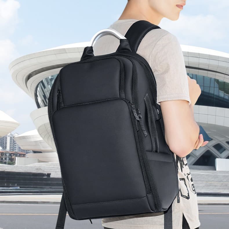 (Cross-border trading), men's capacious handheld backpack, laptop, waterproof travel bag, worn on the shoulder, simple and elegant design, business version 1