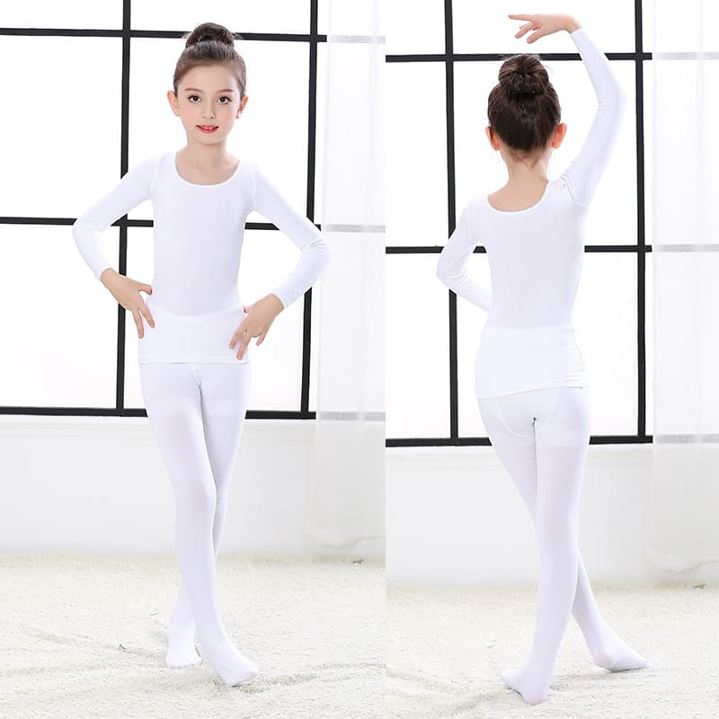 Children's demi-season fleece warm long-sleeve, invisible keep warm underwear, sports clothing, flesh color, tight 3