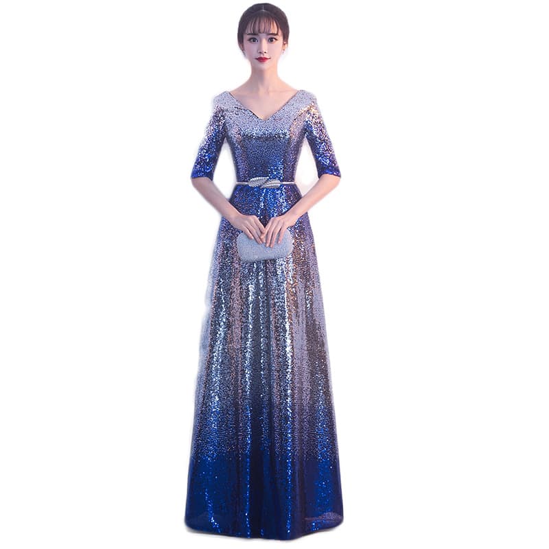 Spring long evening dress, 2023, trend of season 5