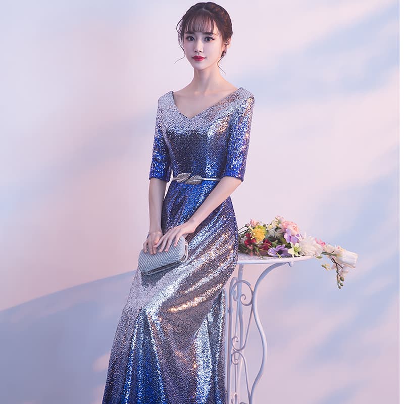 Spring long evening dress, 2023, trend of season