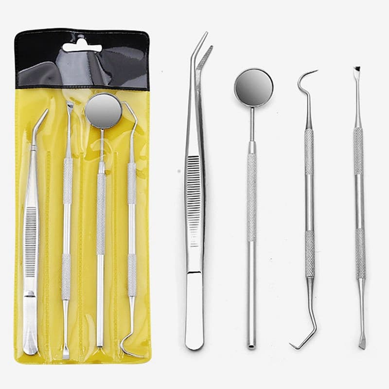 Stainless steel dentist tools Oral cleaning dental stain removal calculus dental endoscope dental cleaning set 2