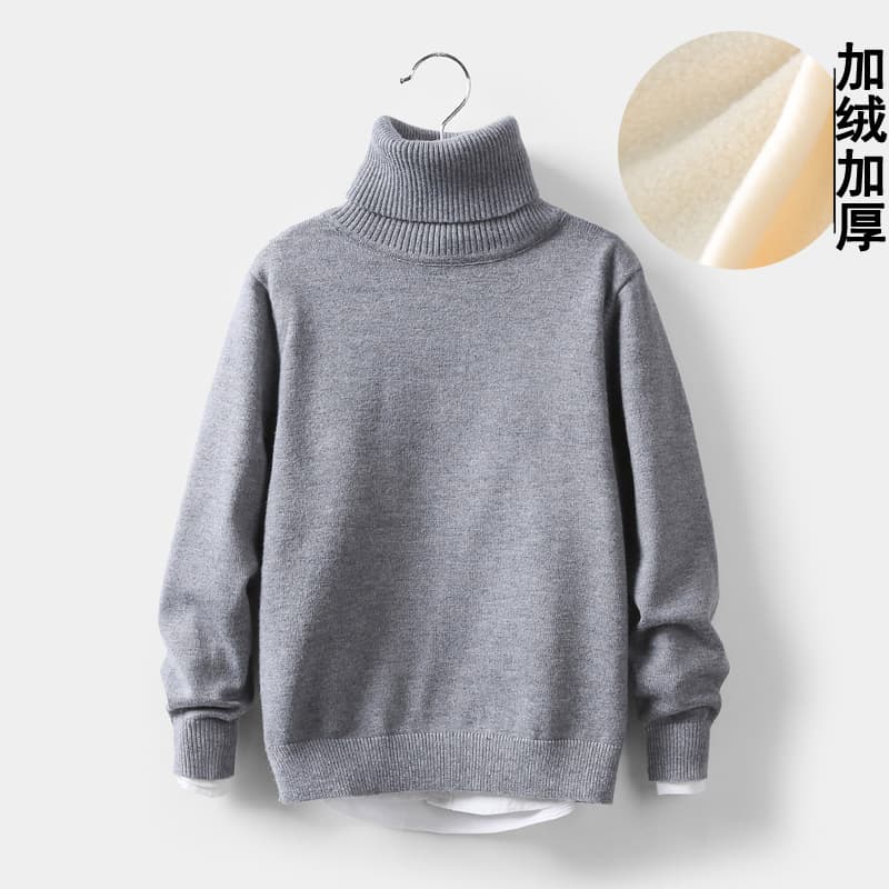 Children's demi-season knitted sweater, base body-friendly shirt for boys, children's clothing, Korean style 2