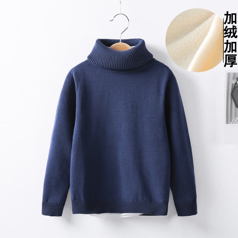 Children's demi-season knitted sweater, base body-friendly shirt for boys, children's clothing, Korean style 3