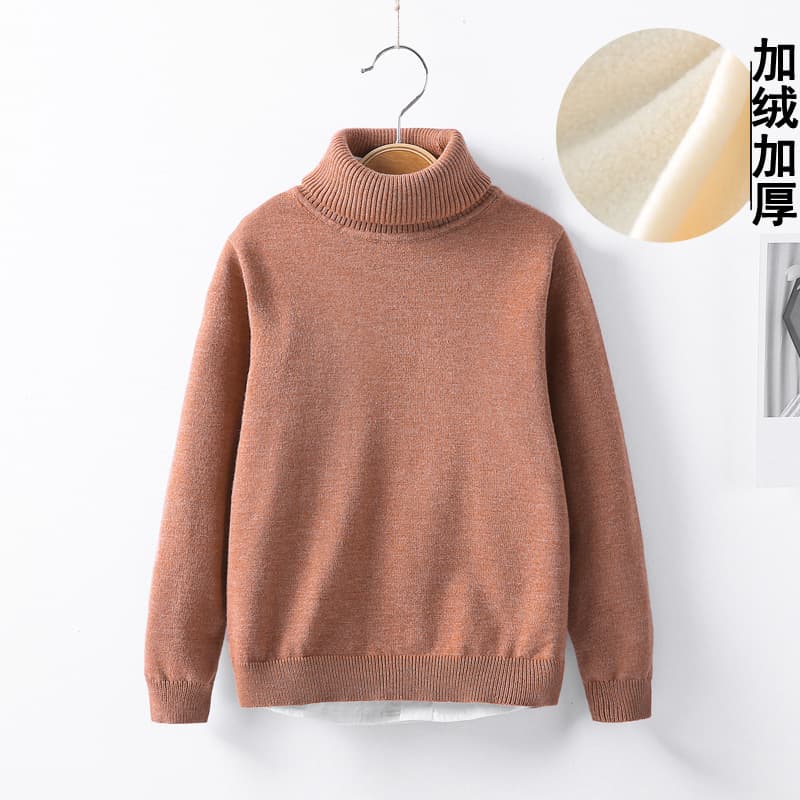 Children's demi-season knitted sweater, base body-friendly shirt for boys, children's clothing, Korean style 4