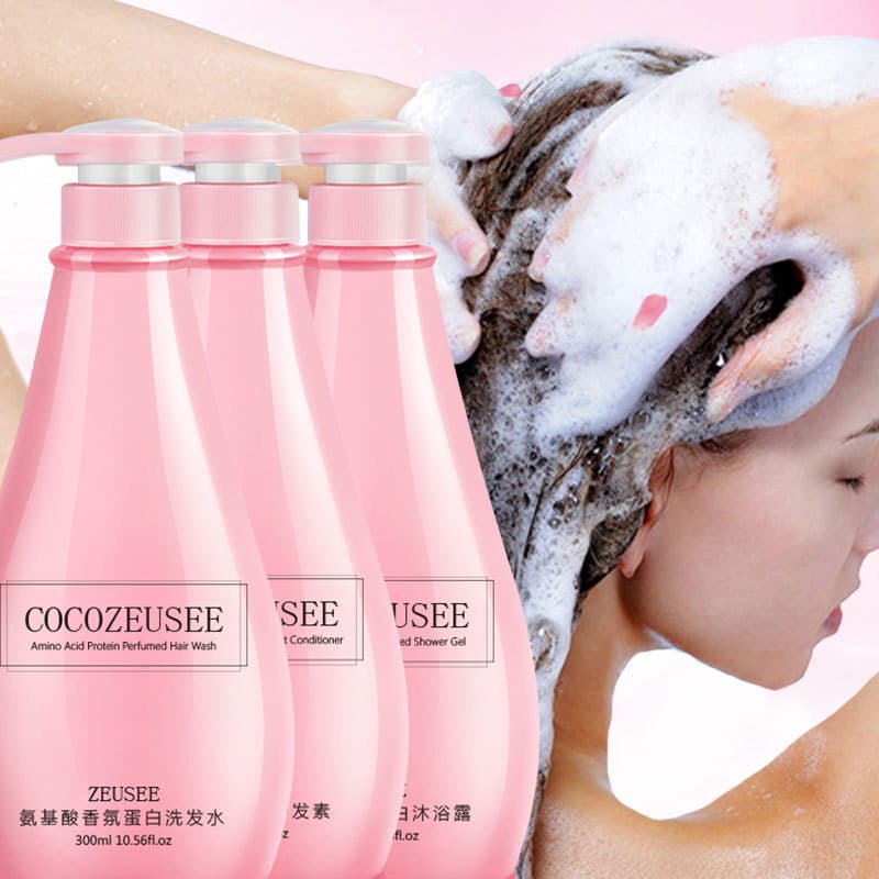 (Wholesale), shampoo, conditioner, shower gel, moisturizing set amino acid based 3