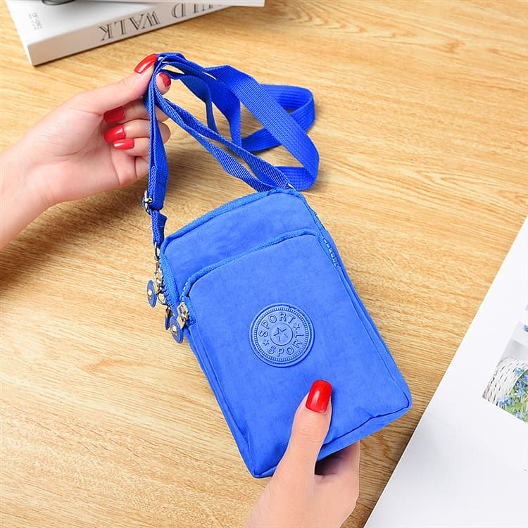 Shoulder bag, purse, mobile phone, hand loop bag, wrist bag, wallet, nylon neck bag, for running 1