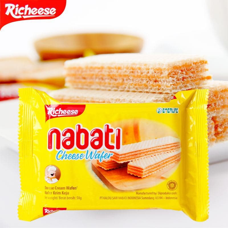 Indonesia imported Richeese Liri Cheese Naobao Emperor Biscuits 56g/145g/160G Wedding Gift 3