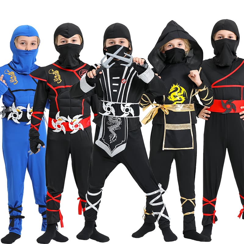 New Halloween COSPLAY Anime Clothing Children Performing Naruto Clothing Samurai Ninja Clothing
