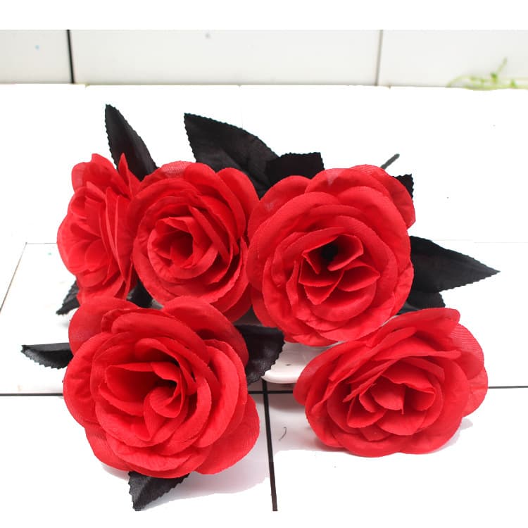(Cross-border trading), black realistic flower arrangements, decorative flowers for home use, dress up 2