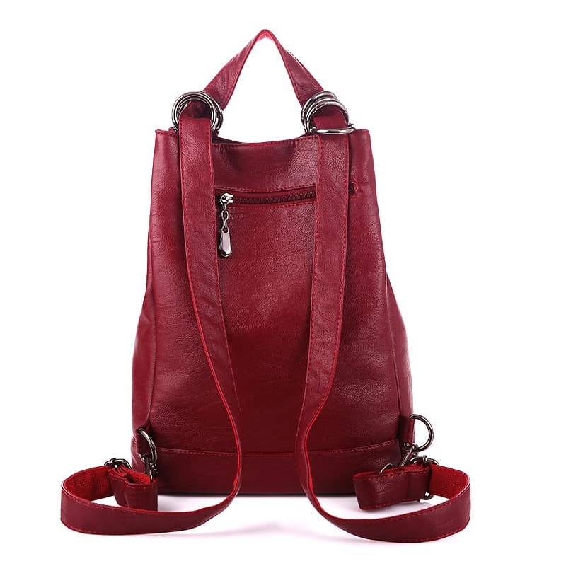 Fashionable backpack, demi-season capacious universal shoulder bag to go out for traveling, Korean style 4