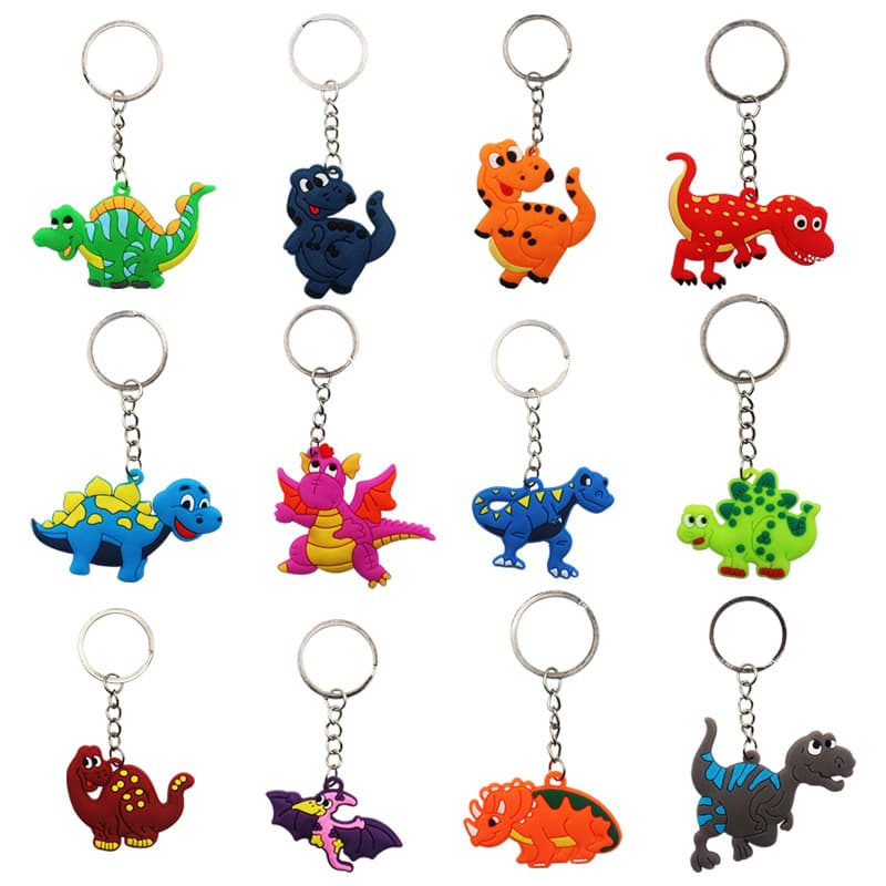 (Cross-border trading), dinosaur, keychain, transport PVC, pendant, accessory, toy, European style, Birthday gift
