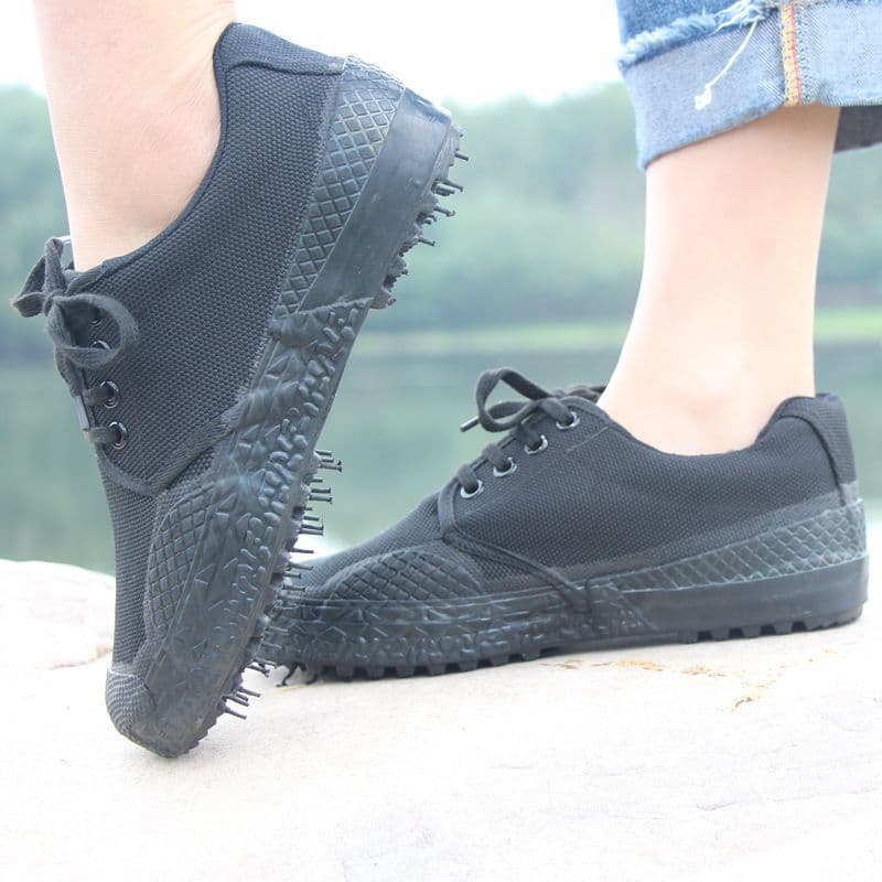 Outdoor 8538 Labor Labor Insurance Liberation Shoes Canvas Military Training site Farmland yellow ball rubber soles of men and women wholesale 4