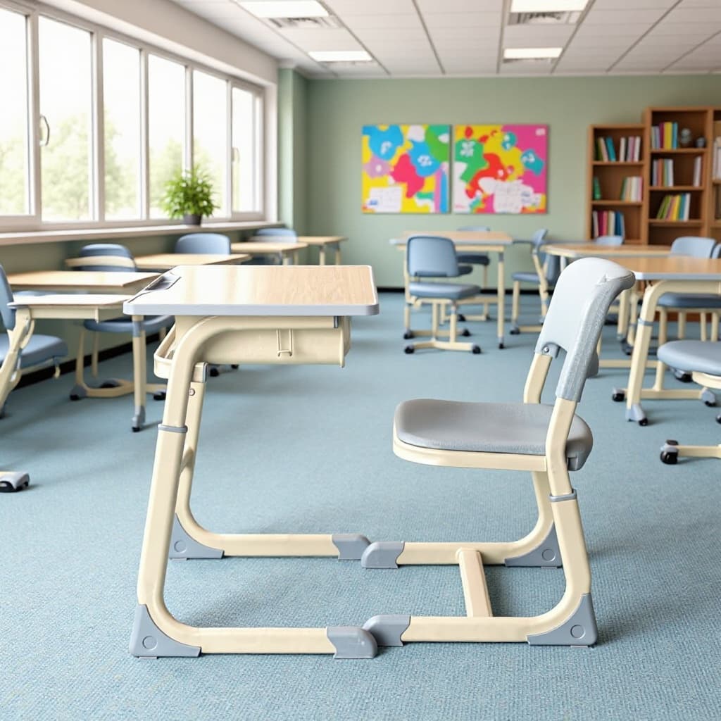 Single student desks and chairs children's desks and primary and secondary school students lifting training and tutoring learning tables and school desks and chairs manufacturers 1