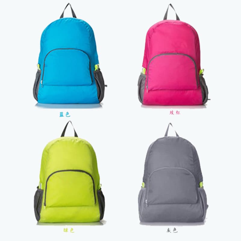 Foldable travel bag, handheld backpack for men and women, custom-made, with your logo imprint 5