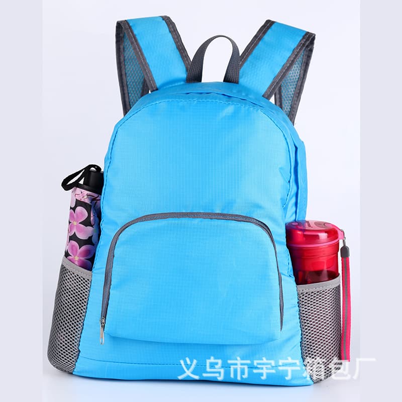 Foldable travel bag, handheld backpack for men and women, custom-made, with your logo imprint 1